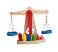 ifundom Wooden Balance Scale Educational for, Early Learning Teaching Aid, Montessori Stem Sorting Counting Plaything for and