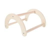 ifundom Wooden Bird Perch Stand for Chickens and Roosters, Synthetic Material Parrot Standing Rod to Promote Exercise and Fun, Beige Chicken Accessory for Play Games in Bird Cages