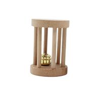 ifundom Wooden Chew Toys for Hamsters Rats Rabbits Mini Teething Bell Dumbbells Healthy Pet Toys Boredom Breaker