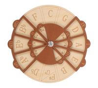 ifundom Wooden Circle of Fifths Guitar Chord Aid Portable Music Theory Tool for Beginners and Adults Natural Melody Wheel Enhances Songwriting and Finger Dexterity Practice