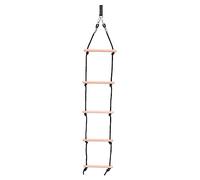ifundom Wooden Climbing Ladder Swing Outdoor Sports Rope Ladder for Boys and Beech Wood Construction Strong Load Bearing Easy to Install for Backyard Play and Physical Development