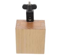 ifundom Wooden Cowbell Jam Block with Handmade Sturdy Structure, Square Wood and Metal Percussion Accessory for School Percussion Instrument Lessons and Drum Set Cowbell Setups