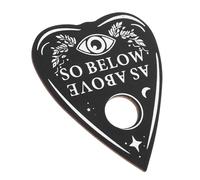 ifundom Wooden Divination Board and Pendulum Tool Heart-shaped Divination Accessory for Wiccan Altar Supplies Home Decoration and Fortune Telling Game