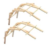 ifundom Wooden DIY Arch Bridge Model 2 Sets Educational Science Learning Kit Handmade Wood Arch Bridge Craft for Desktop Experiment