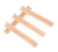 ifundom Wooden Domino Game Stand and Alphabet Display Bases 19cm DIY Decorative Domino Racks for Boys and Girls and Adults Versatile Wooden Tile Holders with Base 4pcs Set