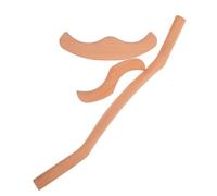 ifundom Wooden Gua Sha Massage Tool Set Large M Small M S-Shaped Body Scraping Sticks for Muscle Tension Relief Full Body Therapy Leg and Back Massage Natural Beech Wood