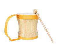 ifundom Wooden Hand Drum Educational Percussion Instrument for Boys and Girls Sheepskin Drumhead for Rich Sound for Beginners for Home Classroom Music Play