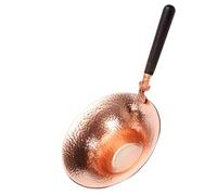 ifundom Wooden Handle Tea Strainer Copper Tea Infuser Fine Workmanship Environmentally Friendly Gold Fish Pattern Simple Practical Design for Home Brewing Random Color