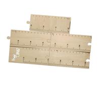 ifundom Wooden Height Growth Chart Ruler for Wall with Easy to Stick Beige Wood Material, Decorative Growth Wall Chart to Record Moment of Development and Decorate Your Boys and Girls's