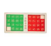 ifundom Wooden Math Toy and Brain Teasers Toy in Red, Challenging Number Cognition Puzzle to Increase Logical Thinking Ability, Number Teaching Board for Children