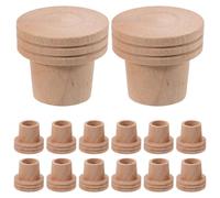 ifundom Wooden Moxa Stick Fire Extinguisher and Moxa Stick Base with Fire Extinguishing Cap 15 Pcs in Massage Parlors and Health Practices Suitable for People of Skill Levels