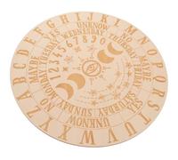 ifundom Wooden Pendulum Divination Board for Mother's Day Khaki Decorative Plate with Pattern, Comfortable and Functional Decision-making Tool for Beginners and Divination