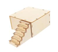 ifundom Wooden Pet House for Rabbit and Hamster Small Animal Sleeping Nest Hay Hand-made Guinea Pig Hideout for Indoor Use