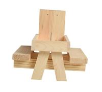 ifundom Wooden Squirrel Feeder with Corn Cob Holder and Bench Design Outdoor Peanut Feeder for Garden Wildlife Food Storage Rack for Nuts and Berries