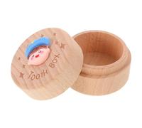 ifundom Wooden Teeth Keepsake Box for Portable Tooth and Curl Memory Keeper Storage Container, Minimalist Design Suitable for Home and Travel Use