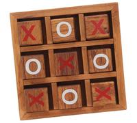 ifundom Wooden Toe Board Game for Families Interactive Strategy for Educational Puzzle Game Enhancing Logical Thinking and Observation Skills Convenient Storage Design