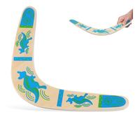 ifundom Wooden V Shaped Returning Boomerang for Adults Stable Flight Outdoor Flying Lightweight Wood Craft with Smooth Rounded Edges Easy to Carry for Parties and Picnics