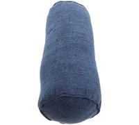 ifundom Yoga Restorative Bolster Pillow for Back and Neck Support, round Cylindrical Cotton Linen Cushion with Pearl Cotton Filling, Ergonomic Design for Lumbar Relief, for Gym