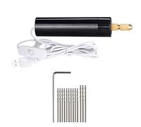iFutniew 0.7-1.2Mm Micro-Electric Hand Drill Set for Resin,Electric Mini Drill for Jewelry Making Electrical Pin Vise Kit