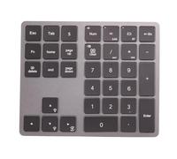 iFutniew 1 PCS Backlight Bluetooth Numeric Keypad RGB Rechargeable 34 Keys Keypad Aluminum Numpad Keyboard for PC Laptop