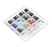 iFutniew 1 PCS Switch Tester 14 Choc Low Profile Switch RGB Axle Body Tester As Shown Acrylic for Mechanical Keyboard Pink Jade Navy Crystal Red Pro