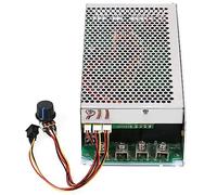 iFutniew 1 Piece DC Motor Speed Controller Regulator DC 10V-50V 5000W 200A PWM Reversible Control Silver