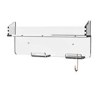 iFutniew 1 Piece Hairdryer Holder Wall Mounted Storage Rack Bathroom Shelf Hair Dryer Universal Transparent
