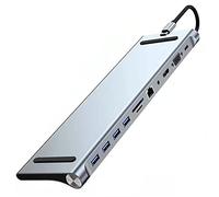 iFutniew 11 in 1 USB Hub USB to Type C Adapter USB C Hub 3.0 USB Splitter 4K -Compatible Hub USB C Micro-Reader RJ45 Hub