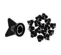 iFutniew 12 Pcs Football Boot Studs Rugby Studs Turf 13mm M5 Screw Shoes Spikes, Soccer Studs for Competition Training Black