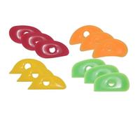 iFutniew 12 PCS Soft Rubber Rib for Pottery Clay Silicone Pottery Rib Silicone Clay Rib for Pottery