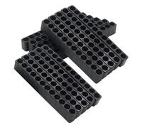 iFutniew 15Pcs 12 Holes Hex Shank Screwdriver Bit Holder Plastic Storage Drill Stand for Power Replacement