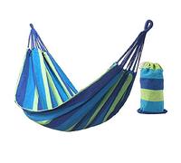 iFutniew 185X100cm Hammock 2 Person Bed Travel Camping Hanging Hammock Swing Lazy Chair,Blue