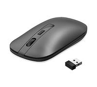 iFutniew 2.4G Slim Portable Computer Mice with USB Receiver Suitable for Notebook Desktop Black
