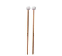 iFutniew 2 Drumsticks White Felt Drumsticks Percussion for Timpani Snare Drum Instrument Accessories