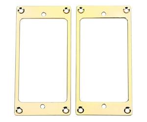 iFutniew 2 Pcs Metal Flat Humbucker Cover Guitar Pickup Frame Mounting Ring
