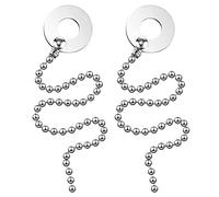 iFutniew 2 Pieces Cymbal Chain Drum Set Drum Cymbal Chain Cymbal Extension Chain for Adult, Child, Band and Drum Lover