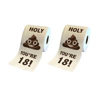 iFutniew 2 Roll Funny Toilet Paper Roll Birthday Gifts for Women Men Gift Toilet Paper Bathroom Prank Joke Fun Paper, 18