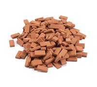 iFutniew 200 Pieces Mini Bricks for Landscaping Miniature Bricks Brick Wall Small Bricks for Garden Parts,1/35 Scale