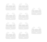 iFutniew 20Pcs Drawer Track Guides Drawer Guides Drawer Slides Plastic Replacement for Dressers, Hutches