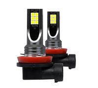 iFutniew 2Pcs Car H11 H8 H9 COB 60W 6000K LED Headlight Fog Light Bulbs Replace Halogen Kit Clear White Light