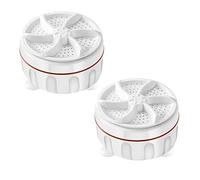 iFutniew 2PCS Mini Washing Machine USB Two-Way Rotating Turbine Washing Machine Portable Washing Machine for Sock Underwear for Travel