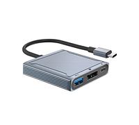 iFutniew 3 in 1 USB Type C Docking Station Type C to Display Port USB 3.0 with PD 100W 8K@60Hz 4K@144Hz Converter for Mackbook DP