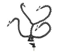 iFutniew 4 Flexible Arm Helping Hands Third Hand Soldering Tool PCB Holder Welding Stand Black for PCB Repairing Circuit Board