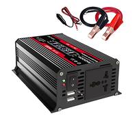 iFutniew 4000W Modified Sine Wave DC 12V to AC 110V Voltage Transformer Power Converter Inverter 2 USB with LED Display Black
