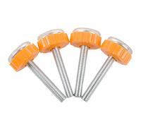 iFutniew 4Pcs Pressure Screw Threaded Spindle Rods Walk Thru Gates Accessory - M10 x 10MM