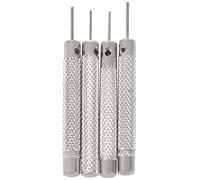 iFutniew 4Pcs Punch Link Pin Remover 0.7mm/0.8mm/0.9mm/1.0mm Watchmaker Band Strap Bracelet Steel
