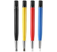 iFutniew 4Pcs/Set Rust Removal Brush Pen Glass Fiber/Brass/Steel/Nylon Brush Pen Shape Watch Parts Polishing Cleaning Tool