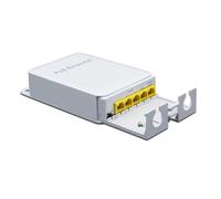 iFutniew 5 Port Waterproof POE Extender 4 Port Repeater 1000Mbps Outdoor Network IP55 VLAN 44-57V for POE Camera Wireless AP Easy to Use