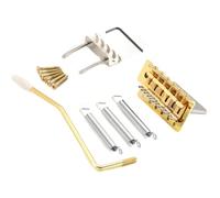 iFutniew 52.5mm Vintage Electric Guitar Single Rocker Bridge Tremolo System Tailpiece Bridge, Gold