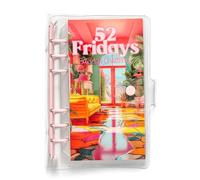iFutniew 52 Fridays Binder, 52 Week Savings Challenge Binder, Money Saving Envelopes Money Saving Book for Valentine's Day Accessories Parts